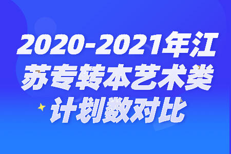 江苏专转本艺术类计划数