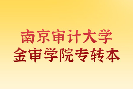 南京审计大学金审学院专转本